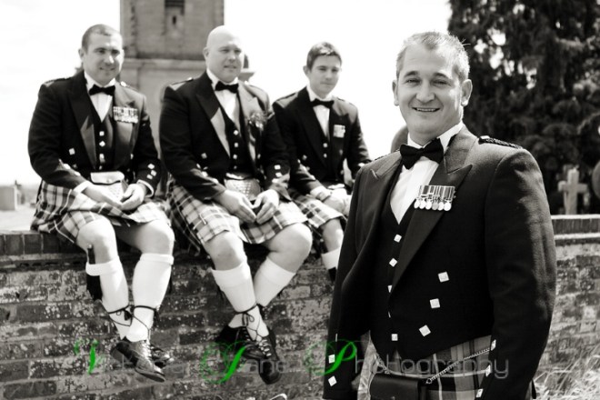 The boys! - Careful with the kilts!